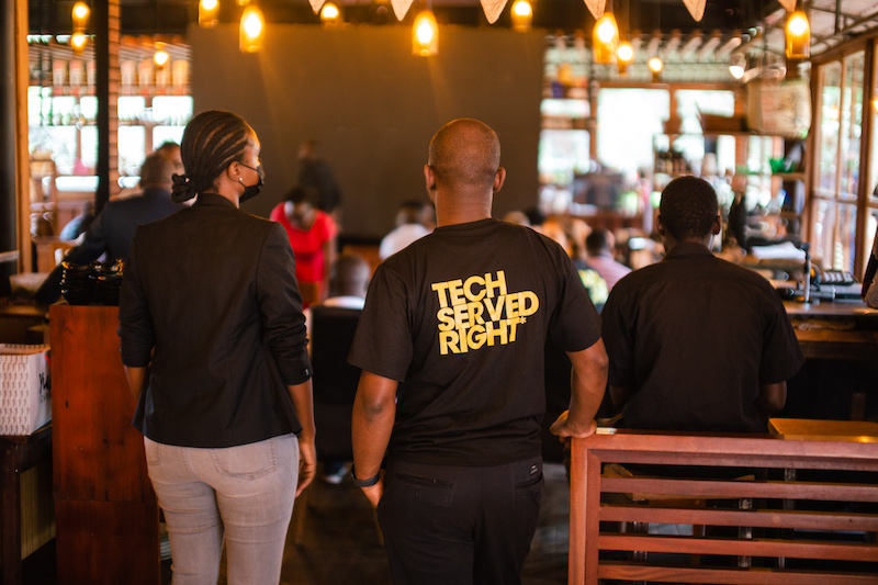 Laboremus team at the Tech Served Right launch in Kampala